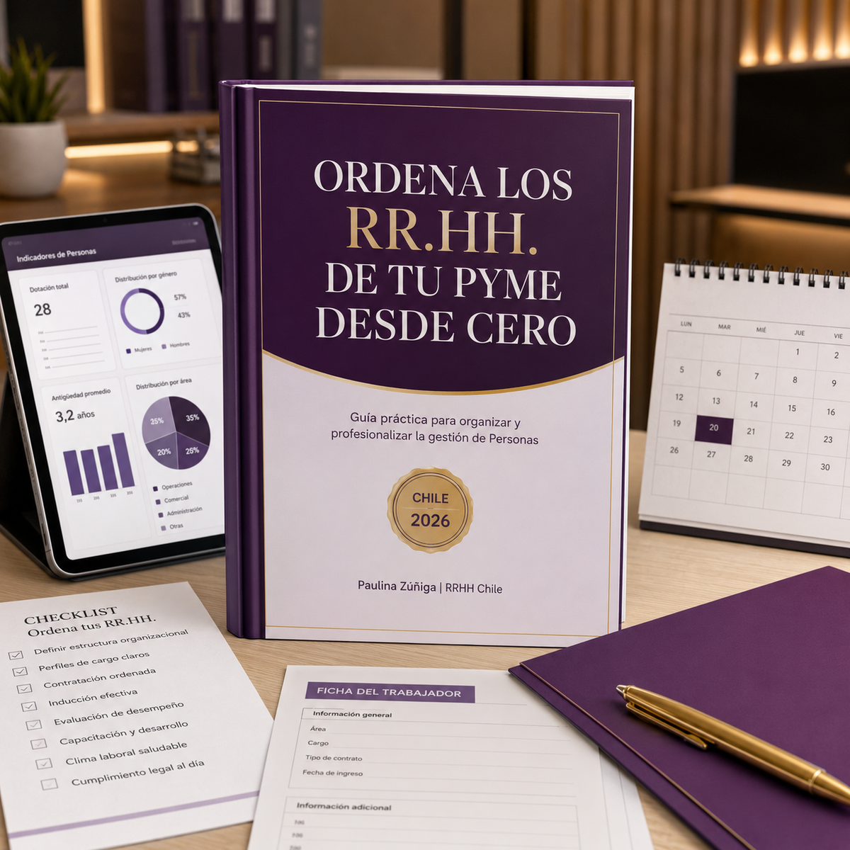 Pack Completo de RR.HH. para Pymes Chile 2026: Manual + Plantillas + Bonos